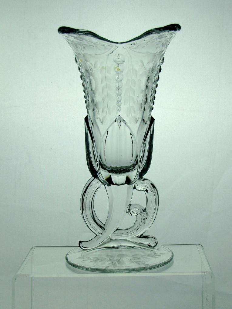 #1420 Tulip Vase, Crystal, unk cutting, 1933-1937